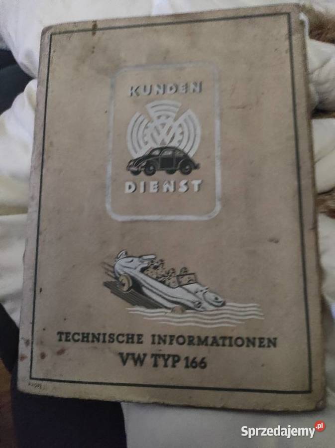 Instrukcja VW typ 166 kunden dienst Świętochłowice