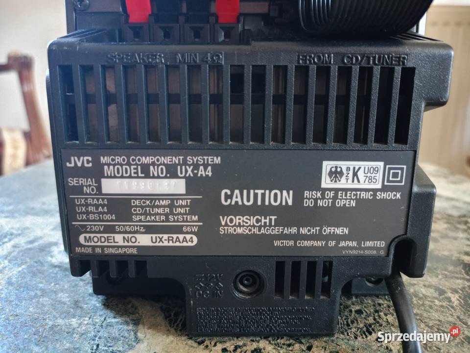 Mikro Wieża JVC UXA4 Vintage Japan wielkopolskie Drawski Młyn sprzedam