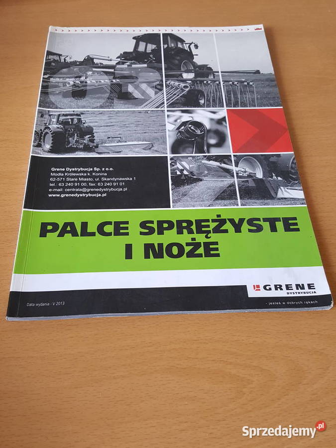 KATALOG części Palce sprężyste i noże Grene Złotniki