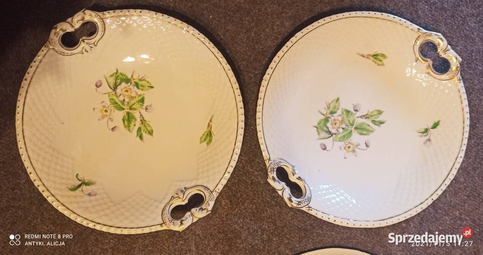 Patera z mewami delfinami i kwiatami Copenhagen pomorskie Gdańsk