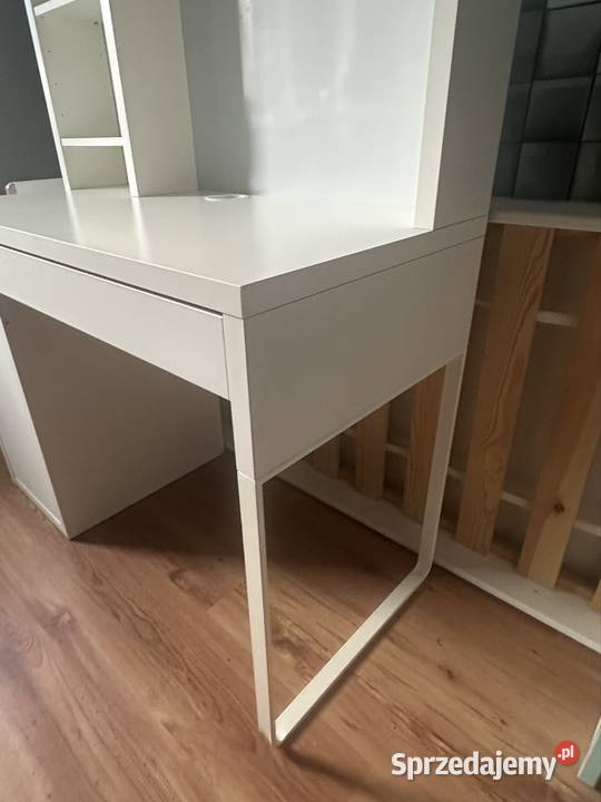 Biurko z nadstawką IKEA Micke 105x50 białe Straszyn