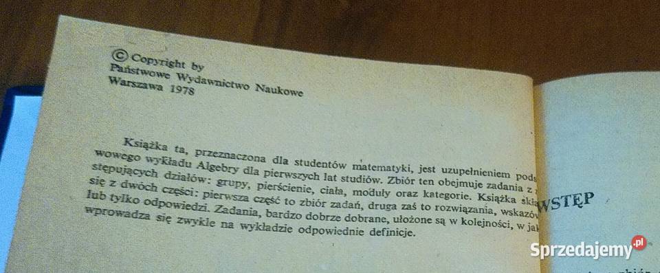 Zbiór zadań z algebry Maciej Bryński Jurkiewicz