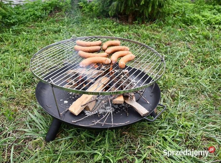 CHROMOWANY RUSZT DO GRILLA FI 80 OKRĄGŁY WISZĄCY Skawina
