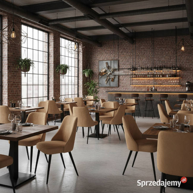 Tapicerowany fotel do restauracji kawiarni i Katowice sprzedam