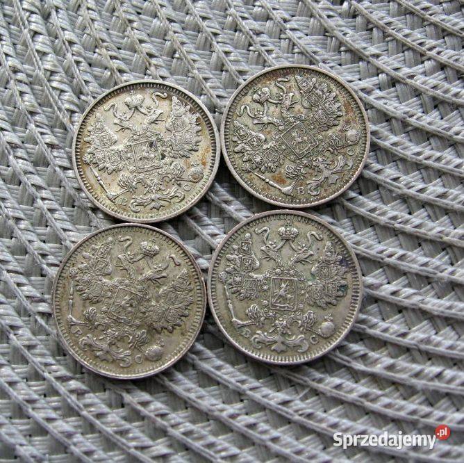 Rosja 15 Kopiejek 1914r Srebro Kalisz