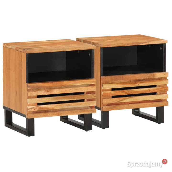 Szafki nocne 2 40x34x46 lite drewno akacjowe Warszawa