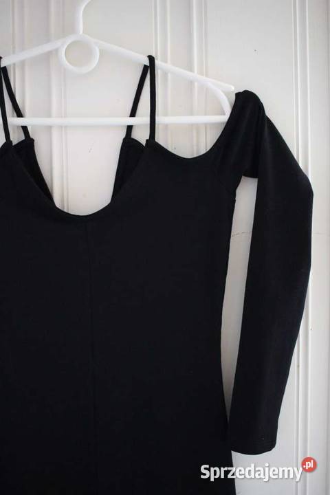 Czarna sukienka hm xxs 32 pencil ołówkowa cold Toruń sprzedam