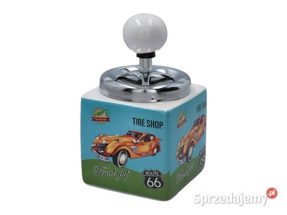 Popielniczka Ceramiczna Kwadratowa Retro Ostrowy nad Okszą