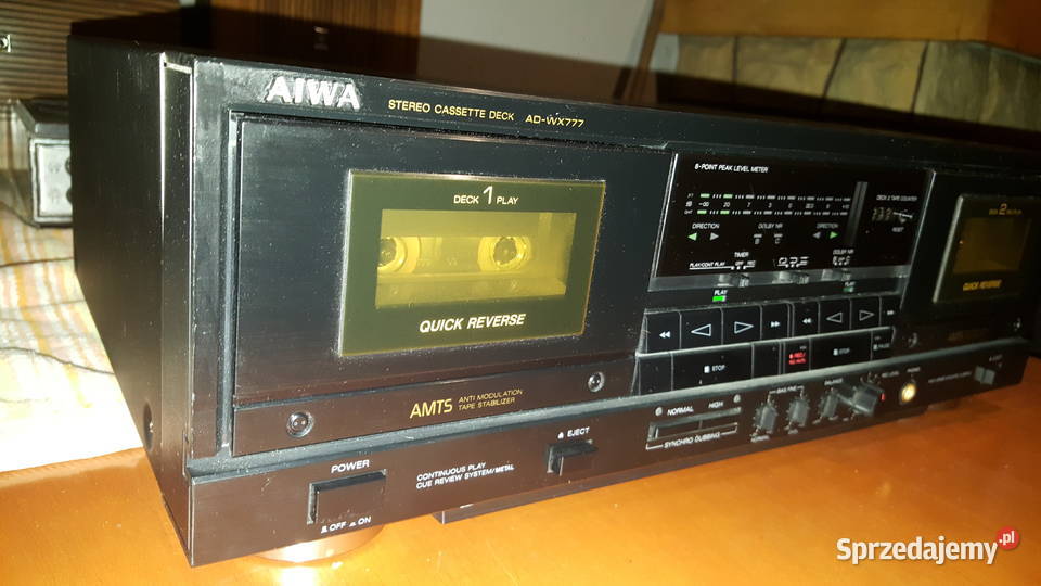 Magnetofon kasetowy AIWA ADWX777 czarny Żory