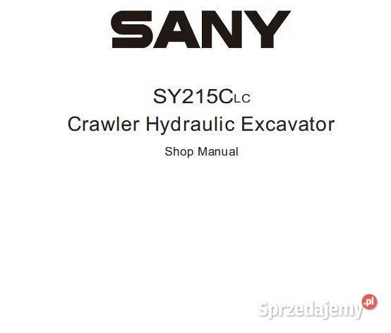 Sany SY215C LC SY215C SY225C LC SY305 SY335 Kielce