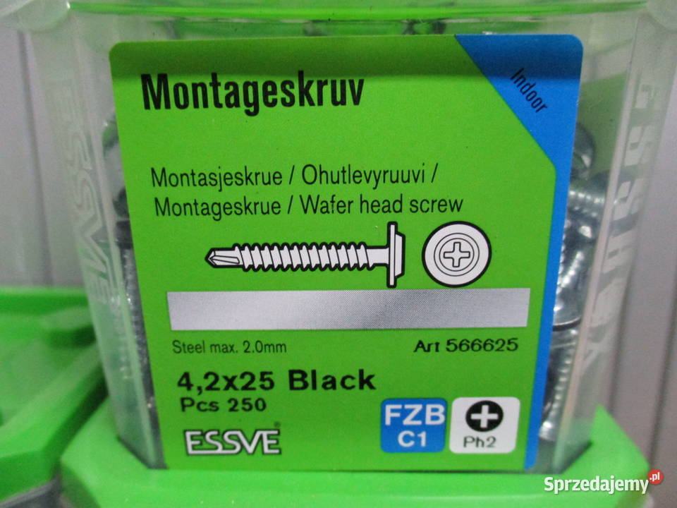 Essve wkręt montażowy z nawiertką 42x13 42x25 Mogilno sprzedam