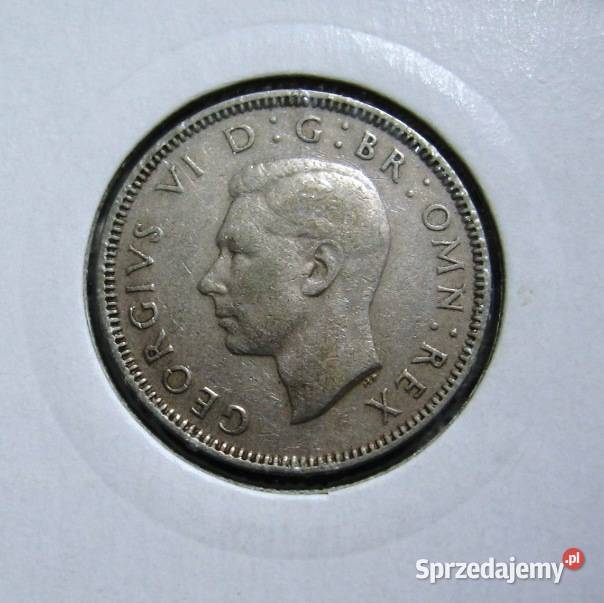 Wielka Brytania Half Korony 1948r W Holderze Kalisz