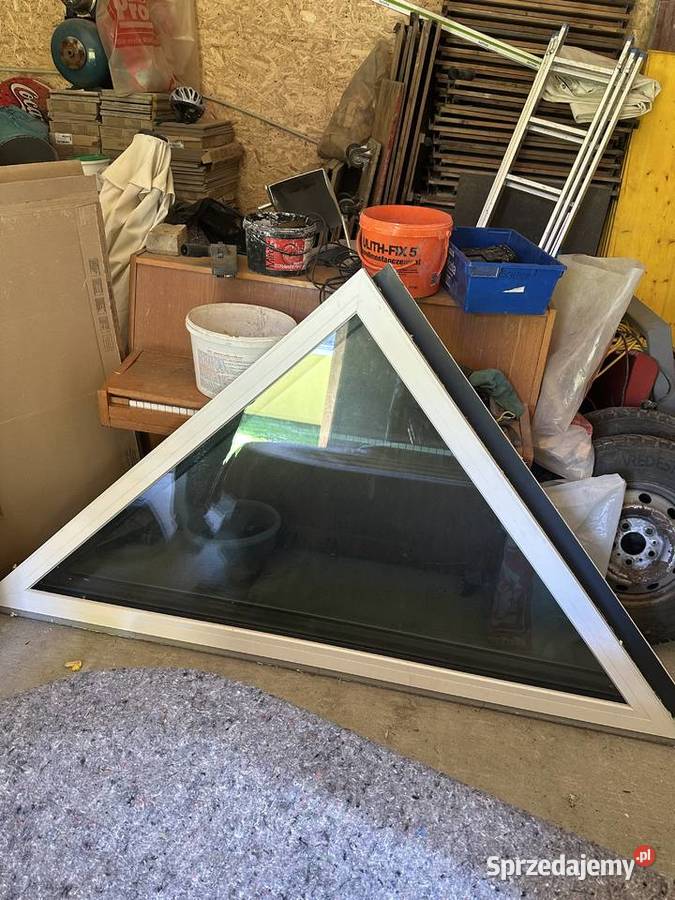 Okna trójkątne antracyt Okna ścienne Nowy Targ