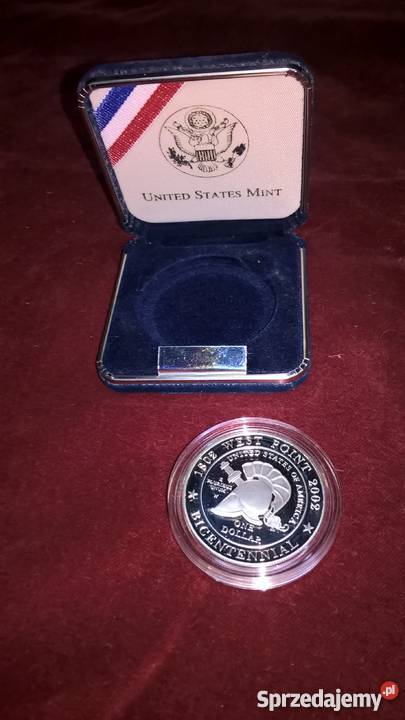 1 dolar 2002 r 200 rocznica akademia wojskowa Warszawa