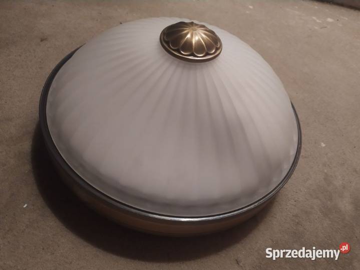 Plafon duży lampa sufitowa oświetlenie szkło lubelskie Lublin