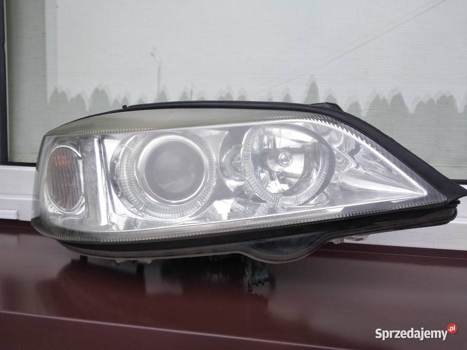 Opel Astra G lampy przednie reflektory soczewki łódzkie
