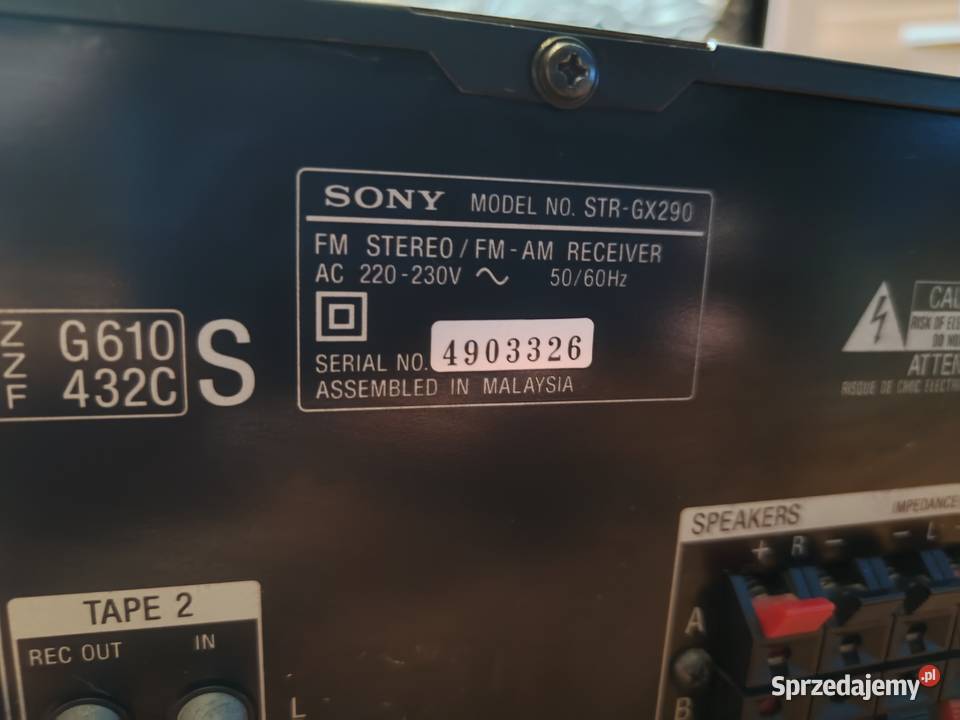 Amplituner Sony STRGX290 czarny Sprawny Sosnowiec