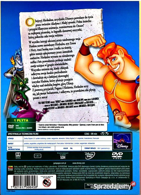 HERKULES ZACZAROWANA KOLEKCJA DISNEY Kalisz