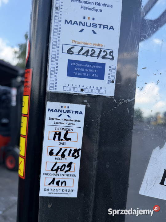 paleciak elektryczny z masztem MANITOU LOC14 Działoszyn sprzedam