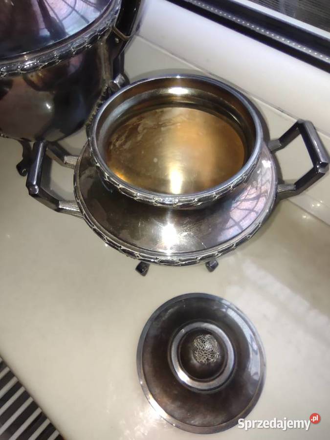 Serwis w Srebrze Wiskemann Belgia Pocz XX w Antyki Gniezno