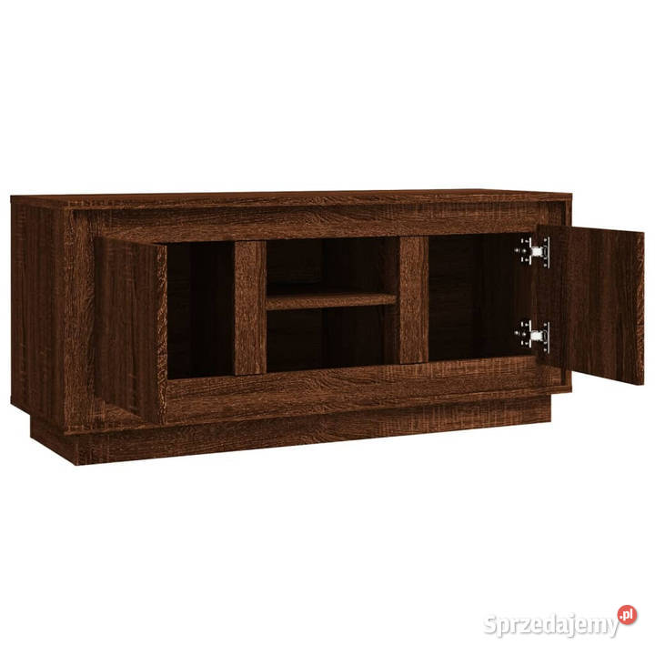 Szafka pod TV brązowy dąb 102x35x45 materiał Warszawa