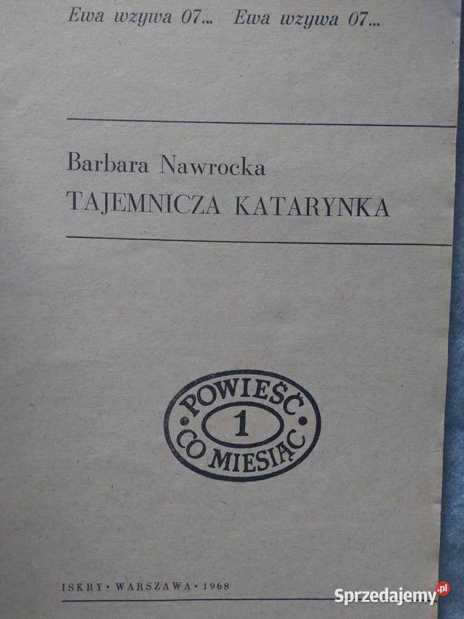 Ewa wzywa 07 zeszyty kryminały PRL 10 1 2 3 4 Pozostałe Warszawa