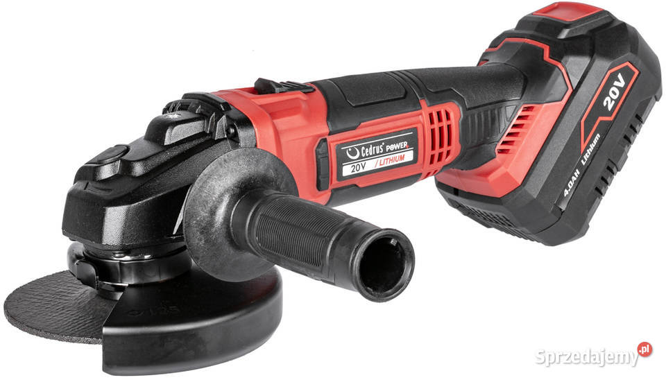 SZLIFIERKA KĄTOWA CEDRUS POWER AG125LiSET Zestaw