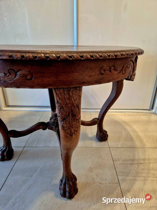 Stary zabytkowy stół ława lwie łapy kujawsko-pomorskie Bydgoszcz