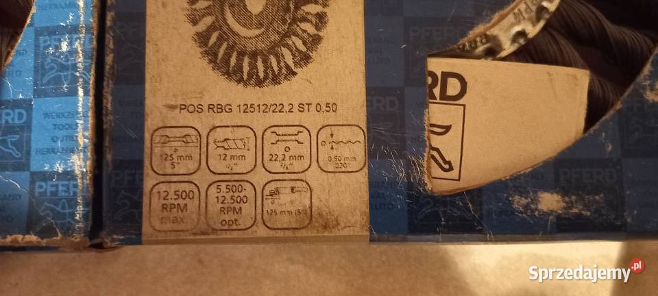 Szczotka tarczowa pleciona PFERD Made in Germany śląskie Racibórz sprzedam