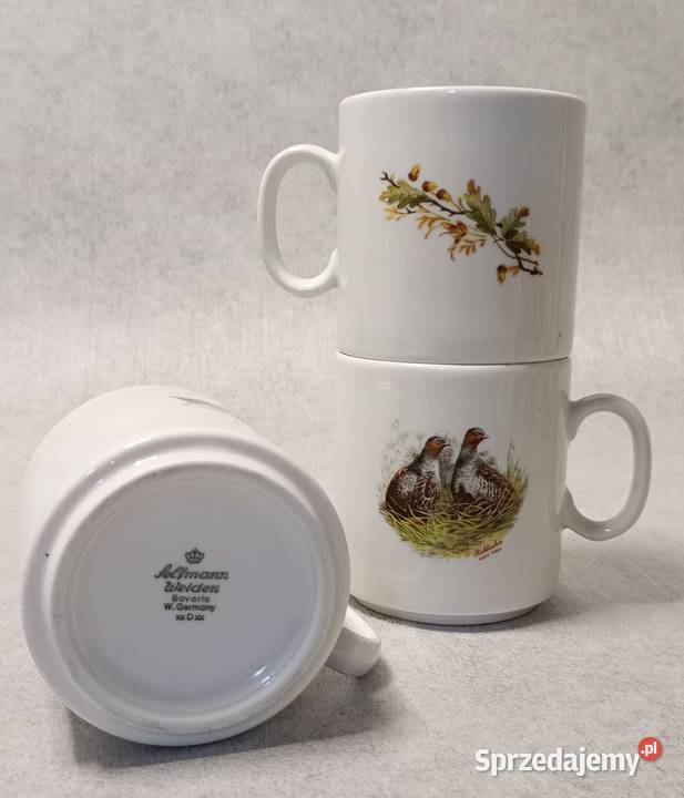 Seltmann Weiden Zestaw Porcelanowych Kubków Łódź