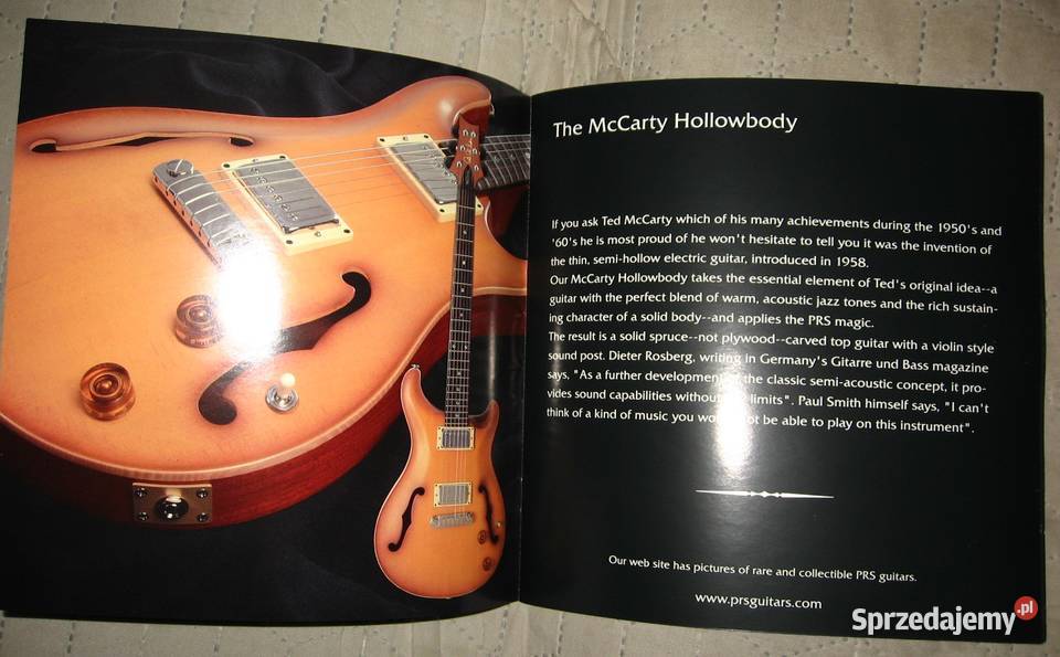 PRS Paul Reed Smith 1998 Guitars katalog gitar Kępice