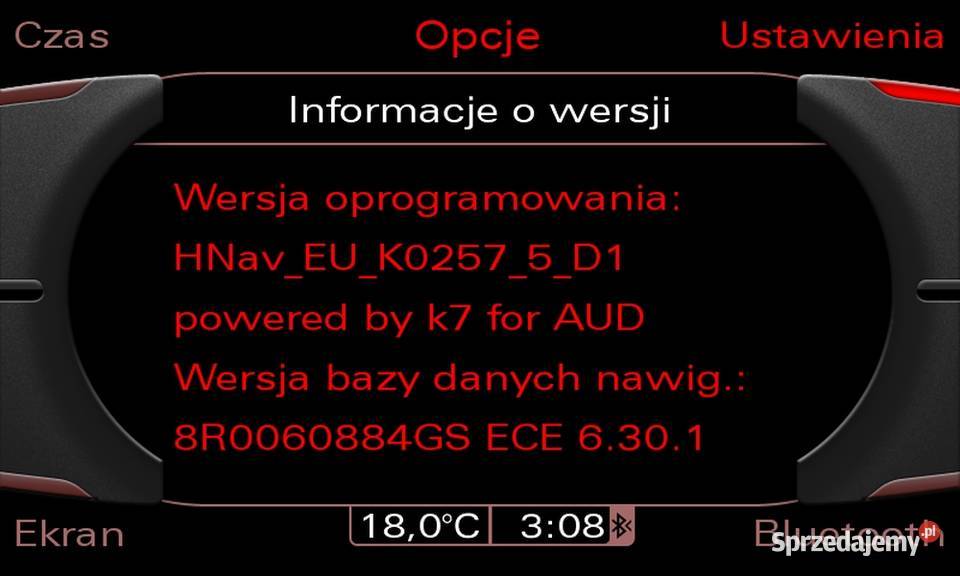Polskie menu lektor AUDI A4 A6 A8 Q5 Q7 MMI 3G Poddębice sprzedam