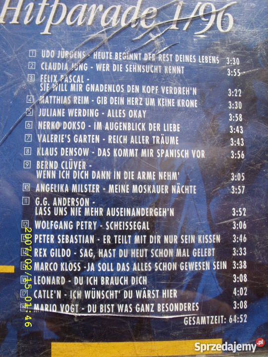 SkladankaCD DIE HITPARADE 196 Wołów