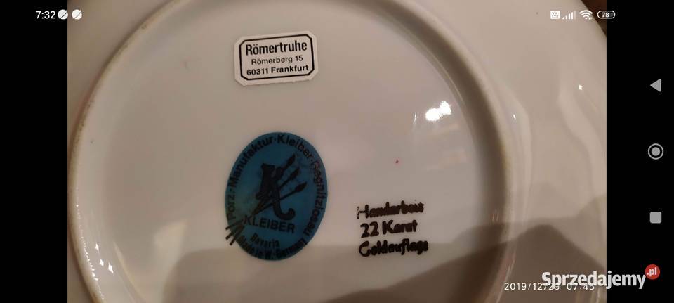 Patera kolekcjonerska porcelana Kleiber Porcelana i szkło Wrocław