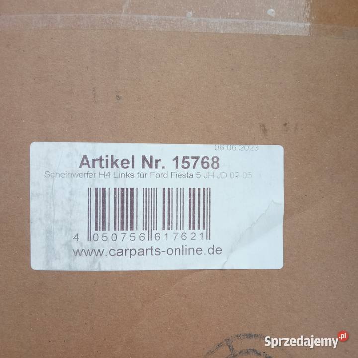 Lampy przednie przód ford fiesta mk5 0205 Szczecin