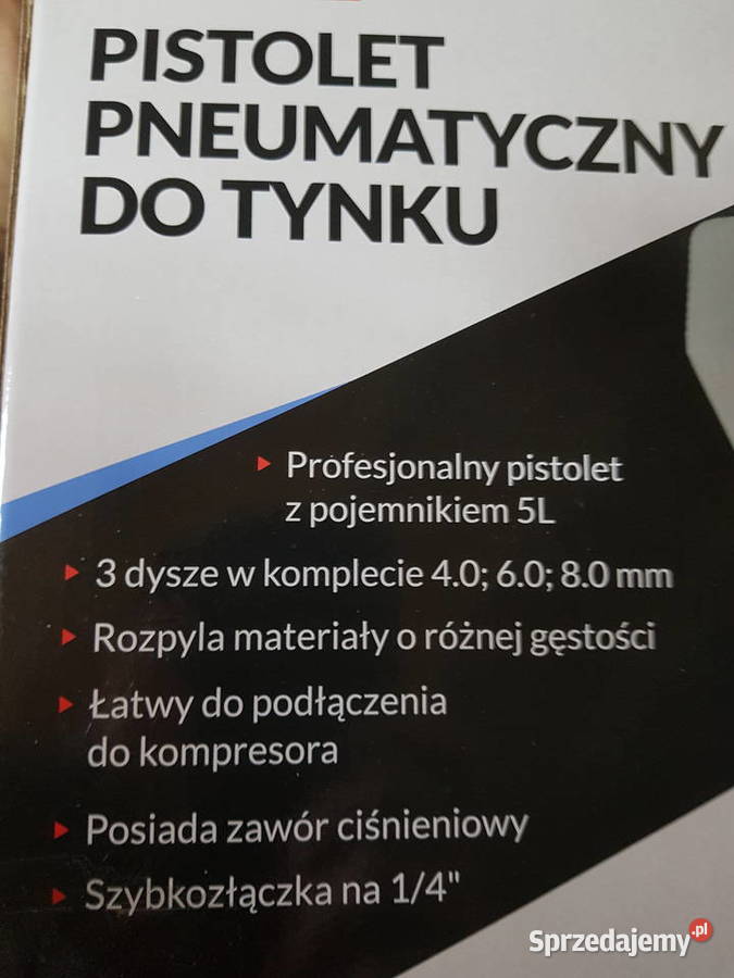 PISTOLET DO TYNKOWANIA Malowania Metal SILVER sprzedam