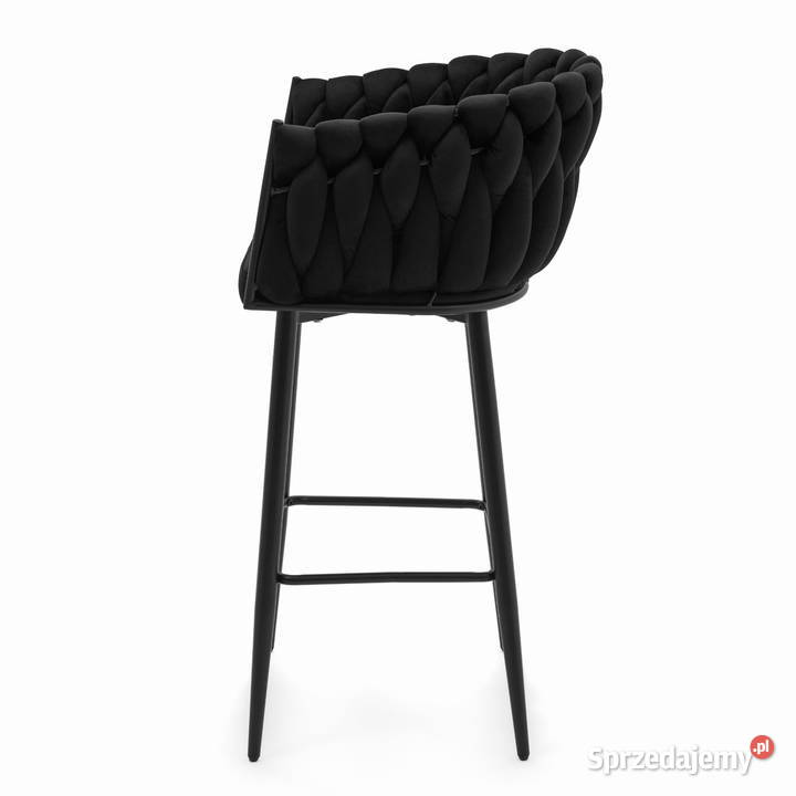 Czarny Hoker Tapicerowany Latina Wysyłka 24H Tarchały Małe