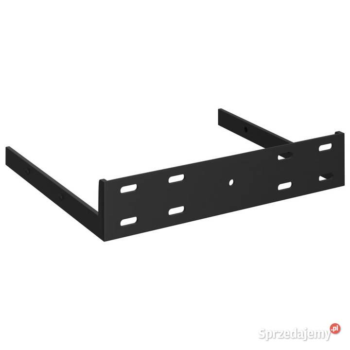 Półki ścienne 2 czarne 23 x 235 x 38 MDF Warszawa
