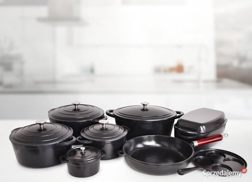 Duża masywna brytfanna z pokrywką grillową Pozostałe Warszawa