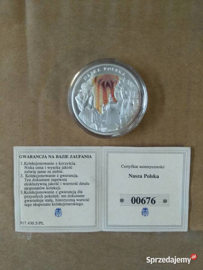 28 Medal okolicznościowy z serii nasza Polska Chrząstawa Mała sprzedam