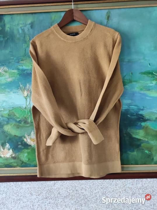 bluza bawełniana sweter musztardowa męska casual Reserved Kielce sprzedam