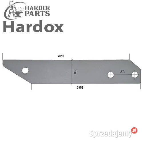 Płoza długa HARDOX 384292L części do pługa Suwałki