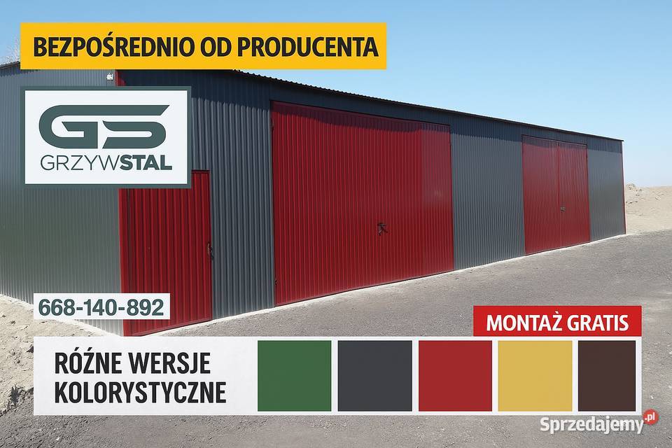Garaż Blaszany 11x10m Wiata Hala Magazyn podkarpackie Krosno