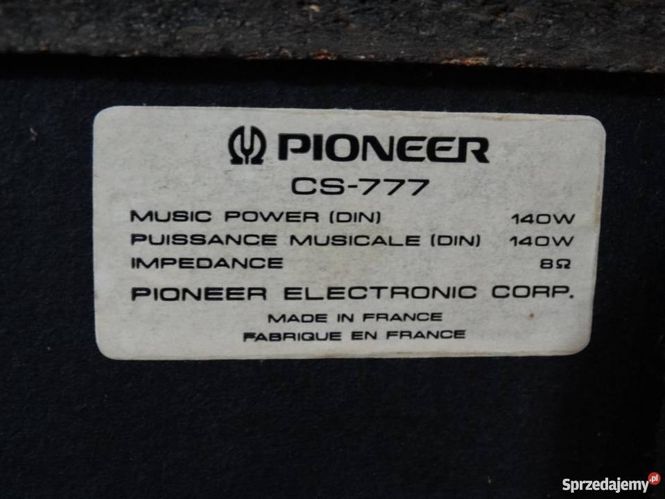 Kolumny Pioneer CS777 2 x 140 wat WYSYŁKA podkarpackie Jasło sprzedam