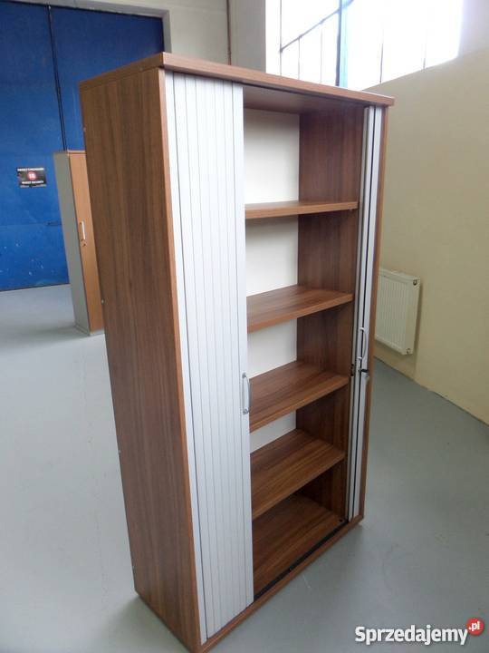 Szafa z półkami zamykana roletą 100x43x184 Szafy, regały, półki Warszawa