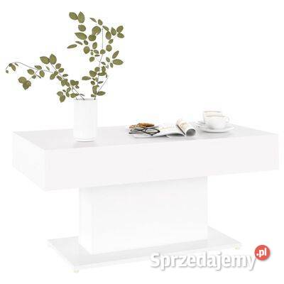 Stolik kawowy biały 96x50x45 materiał Warszawa