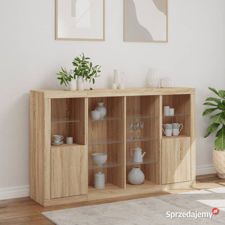Szafki z oświetleniem LED 3 dąb sonoma WM3209137 Warszawa
