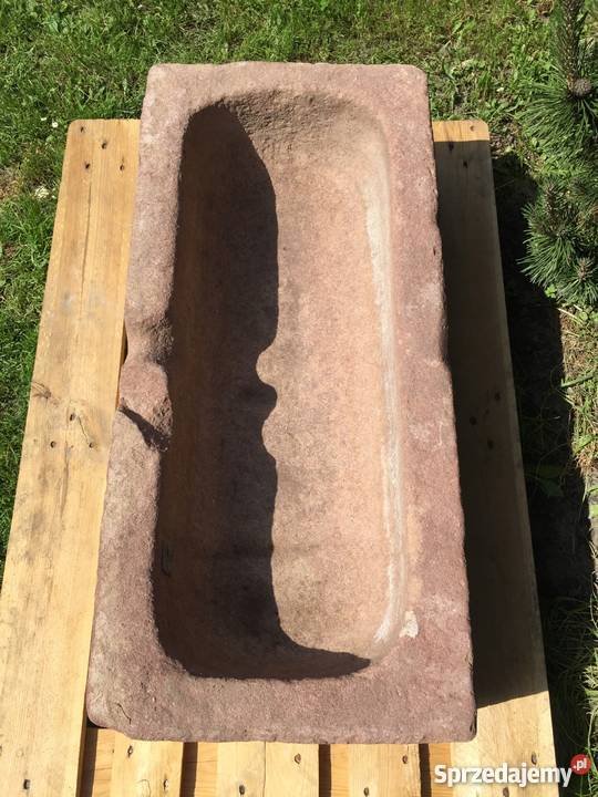 PIĘKNE STARE KORYTO KAMIENNE Z PIASKOWCA POIDŁO Bielawa