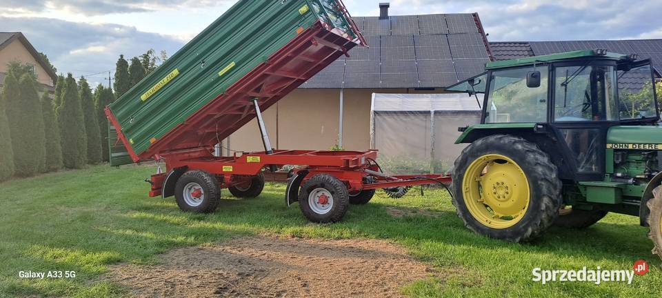 Sprzedam przyczepę rolniczą Techmont PTD lubelskie Wólka Złojecka