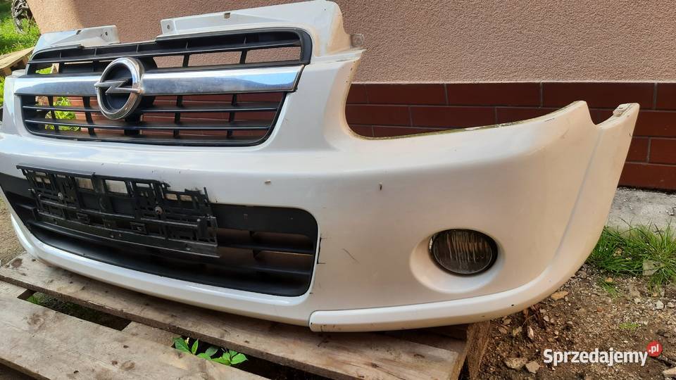 derzak przedni Opel Agila A lift Biały kompletny osobowe